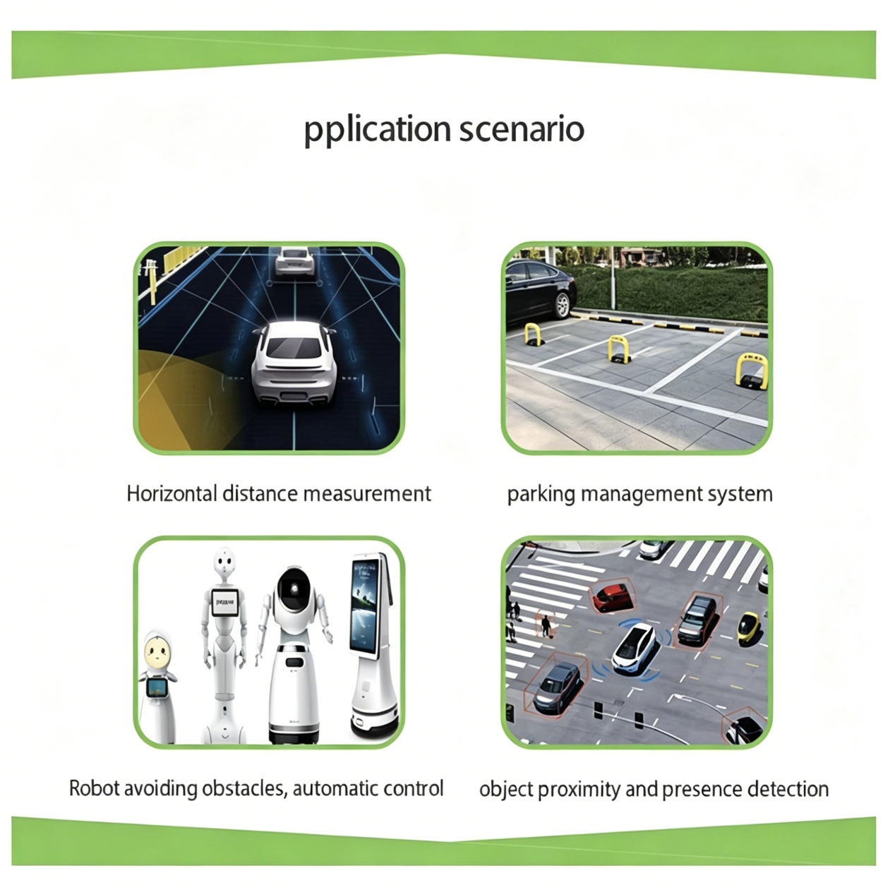 Waterproof Dual-probe Ultrasonic Distance Sensor with Digital Output for AGV Service Robot Obstacle Avoidance