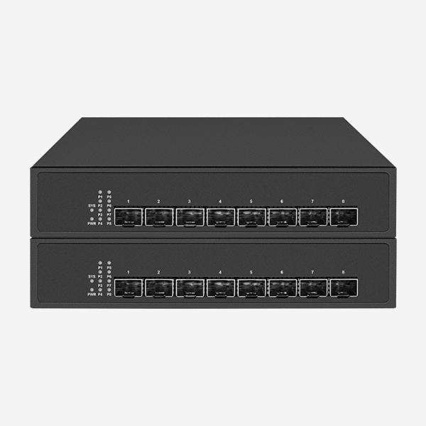 Compatível 10Gbps Unmanaged Ethernet Switch com 8 10GB SFP + e 160Gbps Capacidade