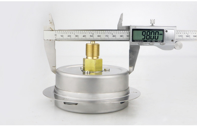 YE100ZTBF 16KPa All 304SS Stainless Steel Pressure Gauges for Micropressure Measurement