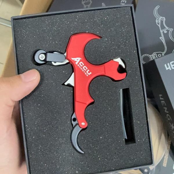 Thumb Button Bow Release 3 And 4 Finger instantly adjusted Aluminum Alloy compound bow  CR 7 Release