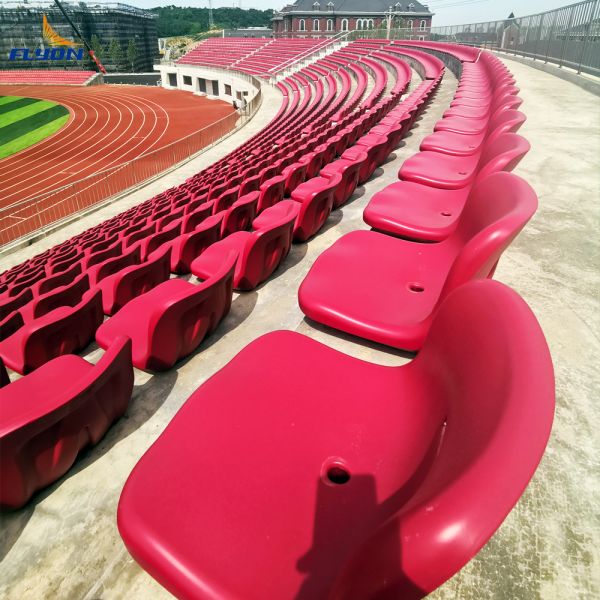 HDPE Material Fire Proof Anti-UV Plastic Stadium Seating and Stadium Fixed Chair for Indoor Outdoor Use