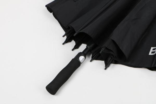 Extra Large Double Canopy Golf Umbrella With Black Fiberglass Frame Ribs