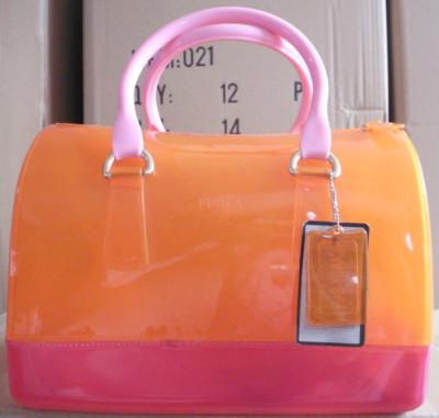 Silicone transparent jelly bags of candy color edition fashion hand the bill of lading sho