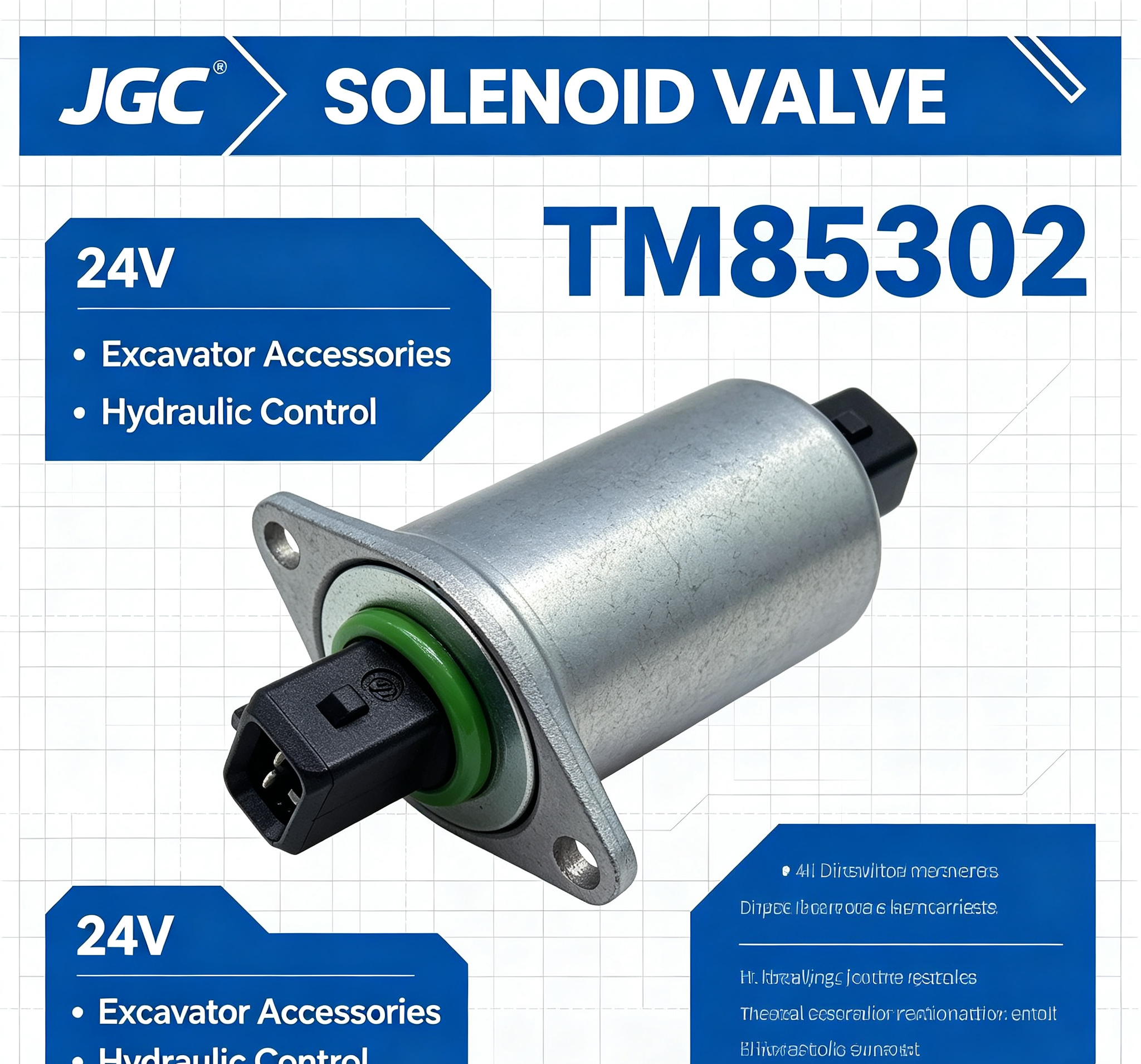 TM85302 Solenoid Valve Suitable for Excavator Accessories