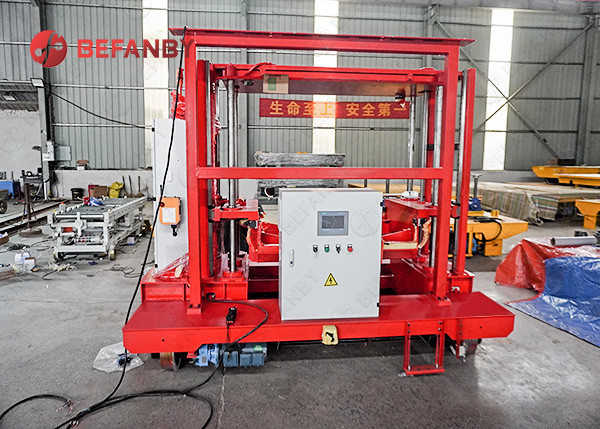 シンプルな構造の産業用ライトファクトリースライディングラインレール搬送カート