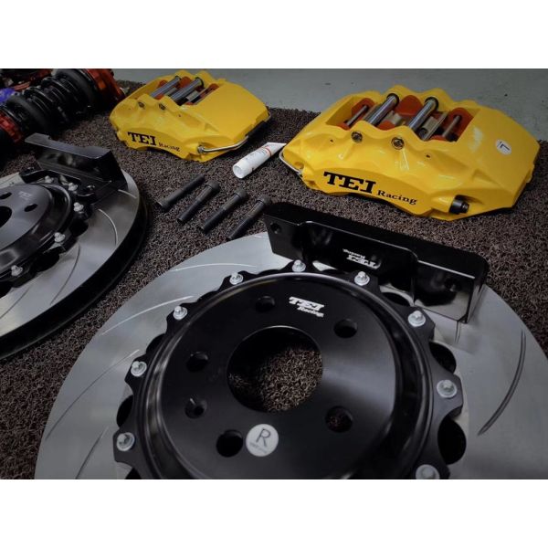 6 пистонов TEI Racing Большой тормозный комплект для гольфа 6 передний 18-дюймовый передний колес