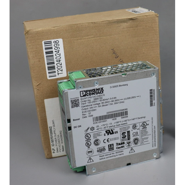 2866750 Phoenix Power Supply Phoenix Contact QUINT-PS 1AC 24DC 5