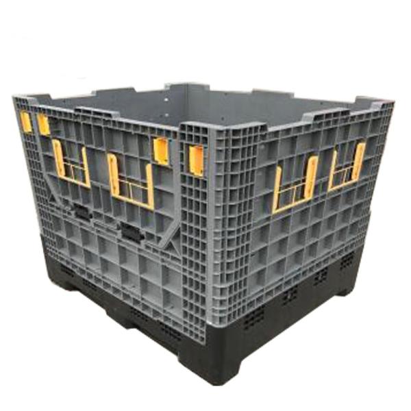 Pallet Collapsible Foldable Transport Box Small Plastic Heavy Duty Pallet Rack for Euro Sales CE/ISO9001 1210H1000 4-way Access