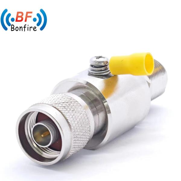 RF 698-3800MHz Coax Surge Protector N Female Bulkhead to N-F Lightning Arrester Arrestor