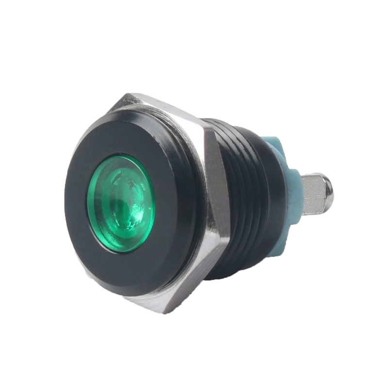 16mm Metal LED Indicator Light Multi-color Alumina Panel for Industrial Control Equipment 5V-220V