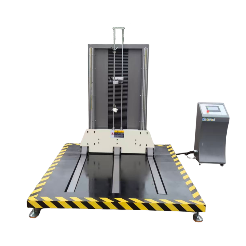Zero-drop testing machine, equipment for conducting drop tests on large-scale packages