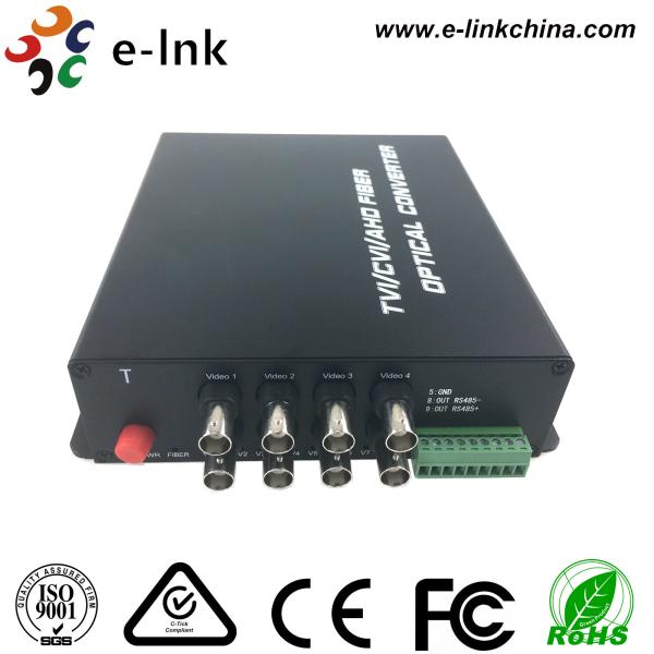 Meio - transmissão de cabo coaxial de Hd Tvi Converte 8 Ch HD-AHD CVI TVI CVBS do modo de operação frente e verso