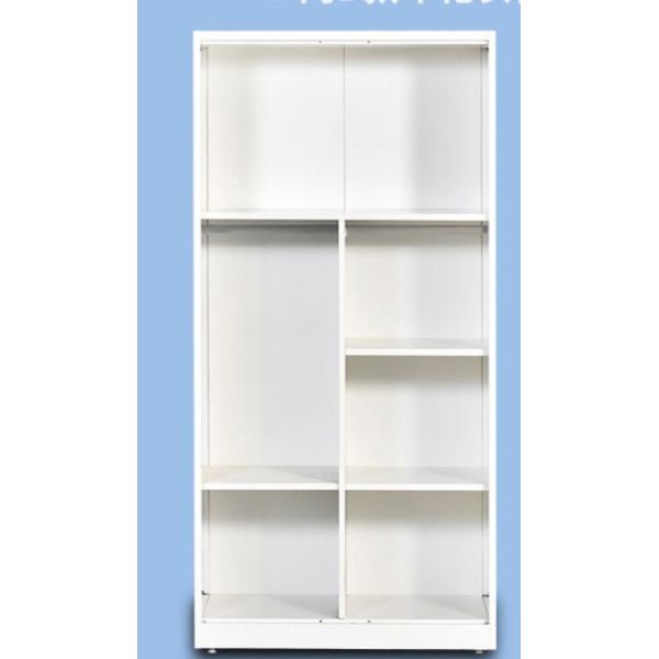 Home Furniture Customized Metal Wardrobe With Flower Printing