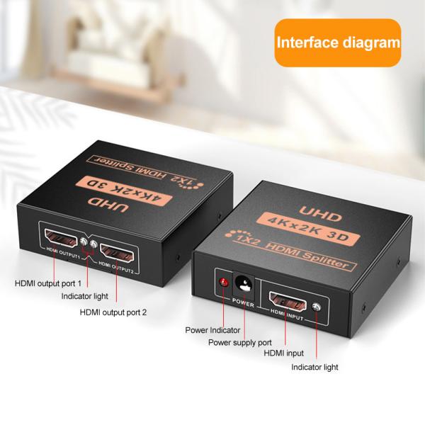 30HZ HDMI In Splitter 1.4A 5V USB Power Supply For HDTV Retail