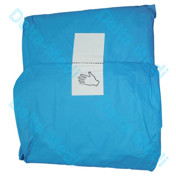 Chirurgical stérile ophtalmique fenêtré drape avec le sac de collecte liquide