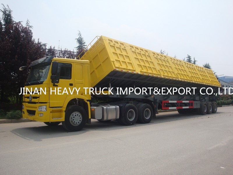 3 трейлера CBM цапфы 35/40 цапфы 4 сверхмощных Semi 60 тонн сбрасывают Semi Dumper трейлера