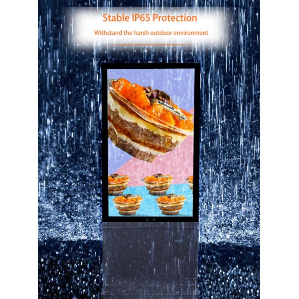 32 43 49 55 65 75'' Outdoor LCD Display IP65-Rated Water Proof Full Outdoor Display 4000 nits With a slim & robust design
