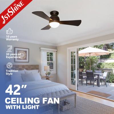 RoHS 42 polegadas de mudança de cor modernas luzes de teto ventilador com 3 lâminas de MDF