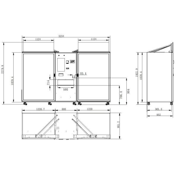 Удобный торговый автомат с электронными сигаретами с проверкой возраста и оплатой электронного кошелька