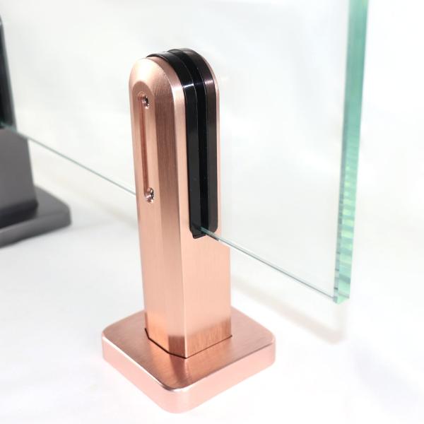 Outdoor Aluminum Profile Railing System with Simple Design Glass Spigot