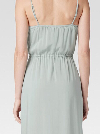 Women Floor Length strip summer maxi dress