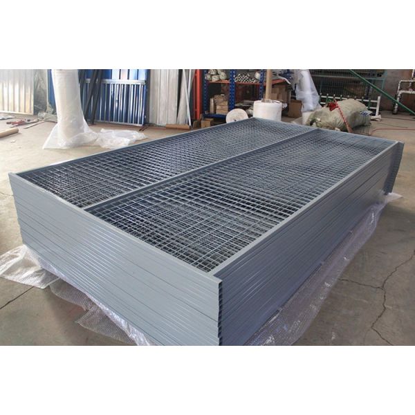 Canada Rental Temporary Construction Fence H 8’/2430mm*W9.5’/2900mm frame tubing 1/25mm*16ga thick middle brace 3/4