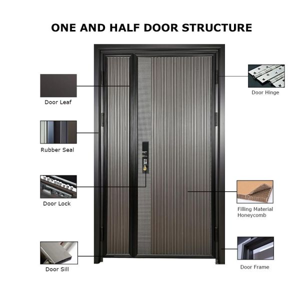 Italian Front Door Design Villa Pivot Entrance Security Luxury Front Pivot Door Modern Entry Black Porta Aluminum Pivot Door