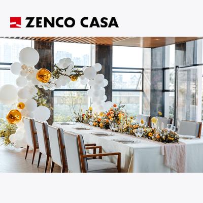 Hotel Restaurant Furniture Includes Long Solid Wood Dining Tables And High-End Fabric Dining Chairs