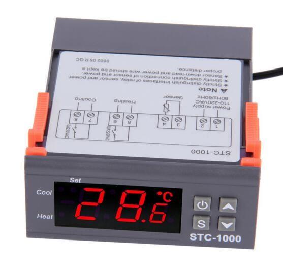 Universal Digital STC-1000 Temperature Controller Thermostat -50~99C 220 V Aquarium w/Sensor All-Purpose