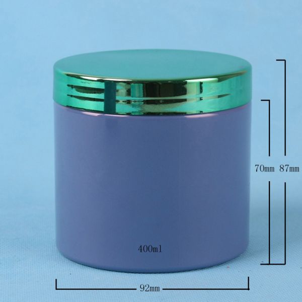 Pot bleu de galvanoplastie 400ml de conditionneur pour cheveux de lait de corps d'ANIMAL FAMILIER