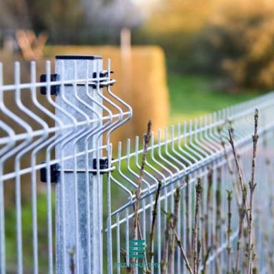 SGS 3D Farm Galvanized Welded Wire Mesh Panels , Silver Welded Fence Panels