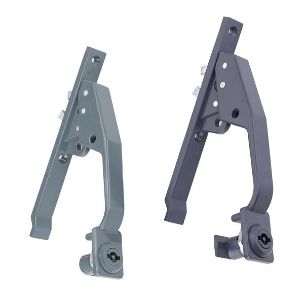 Low Voltage Switchgear Door Pull Handles Modern Design Black Powder Coated Surface