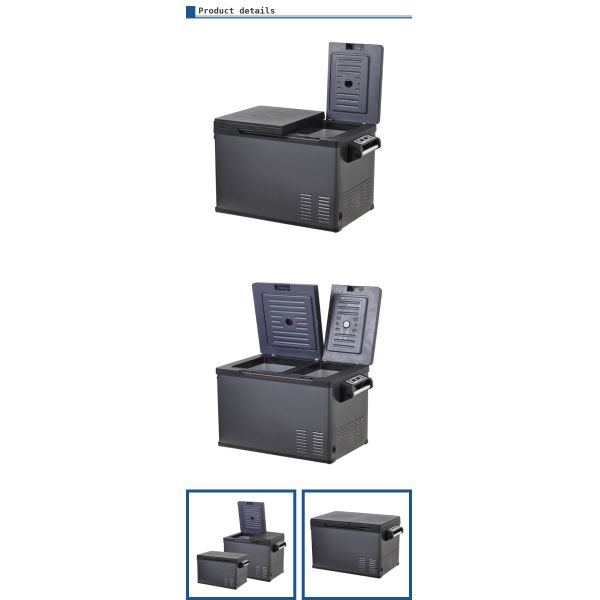 NO réfrigérateur de camping extérieur portable contrôlé par application pour la pêche DC 12v 24v et grande capacité