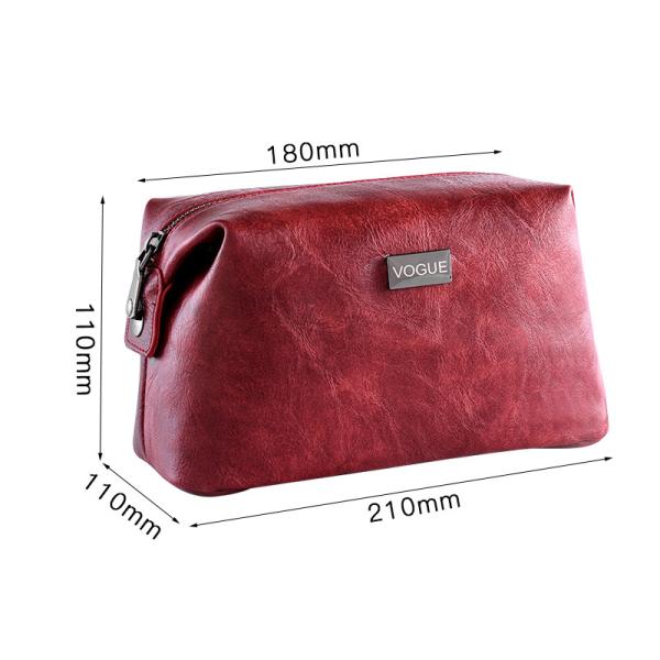 Shaving Bag Toiletry Organizer PU Cosmetic Makeup Bag For Women