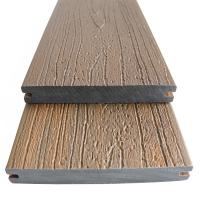 Externe solide résistant aux UV, imperméable à l'eau, en bois de haute résistance, certifié CE, revêtement en bois en plastique composite en WPC, double couleur