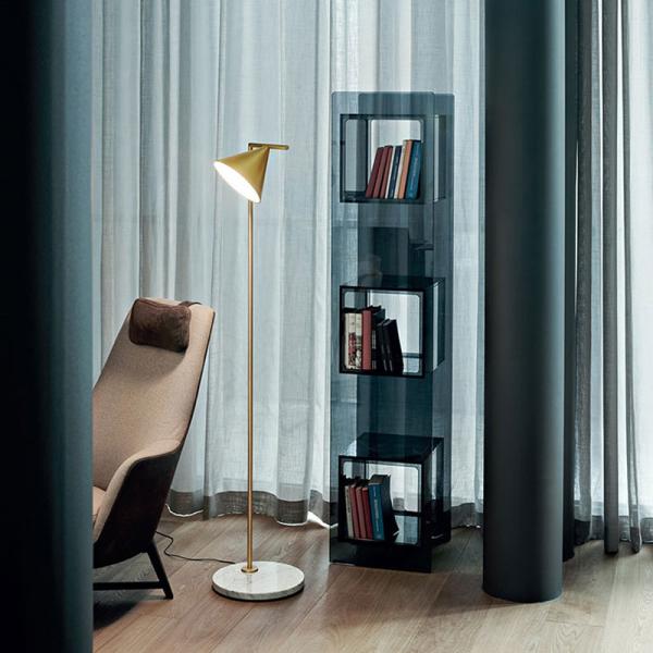 Minimalist Art Floor Lamp Adjustable Lamp Head Nordic Modern Eye-Protective E27 Metal Standing foot lamp(WH-MFL-13)