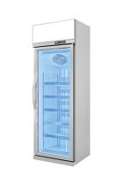 Congélateur de crème glacée de supermarché 1 2 affichage avant en verre droit de 3 portes