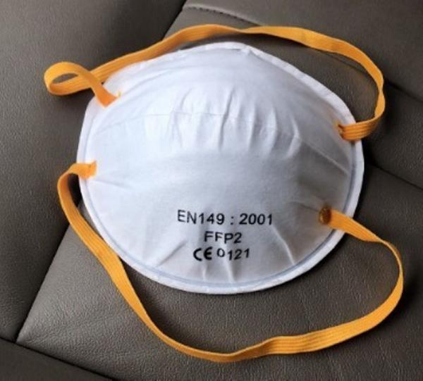 Particulate Respirator FFP2 Face Mask Disposable For Industrial / Hospital