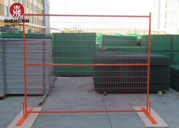 Powder Coated 6ftx10ft Free Standing Temporary Fence For Construction Site