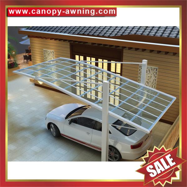 China cantilevered design hauling alu aluminum polycarbonate pc carport parking car shed canopy shelter cover awning