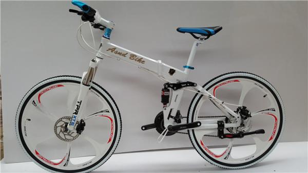 Tianjin factory high grade 26 aluminium alloy mountain bike MTB can be folded with magnesium alloy one wheel