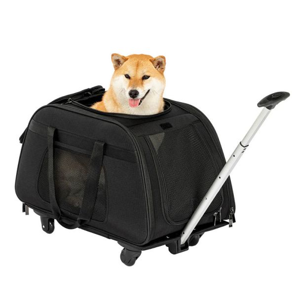 B2B Wholesale Foldable Pet Stroller–Lightweight Wheeled Travel Carrier with