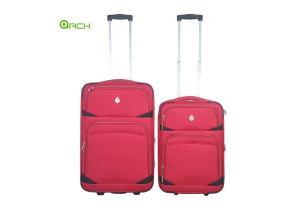 600D Polyester Trolley Case Luggage Bag Sets with Two Big Front Pockets