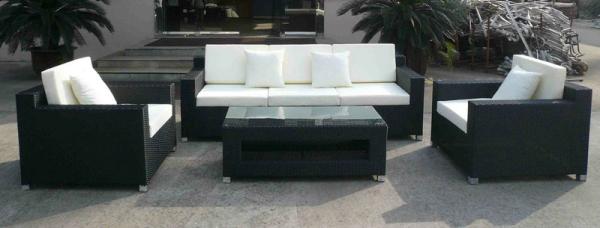 4pcs garden rattan sofa furniture