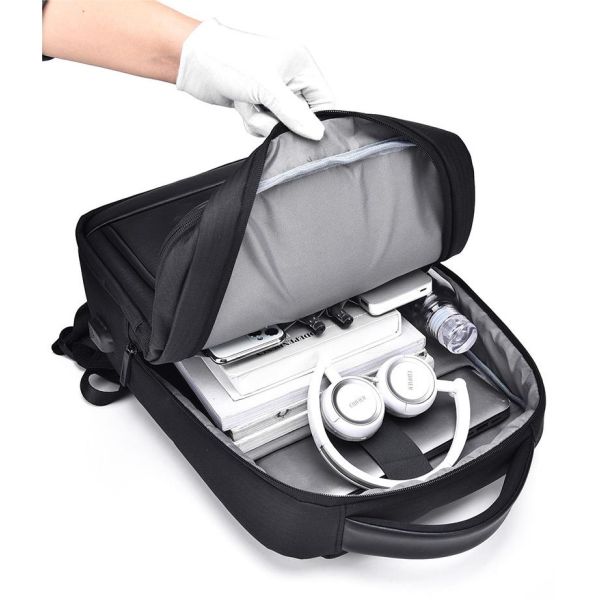 Устойчивый водонепроницаемый 16 дюймовый рюкзак для ноутбука дышащий с USB-портом для зарядки