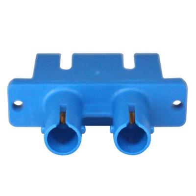Duplex Fiber St To Sc Adapter Multimode Polymer Sleeve Plastic Flange