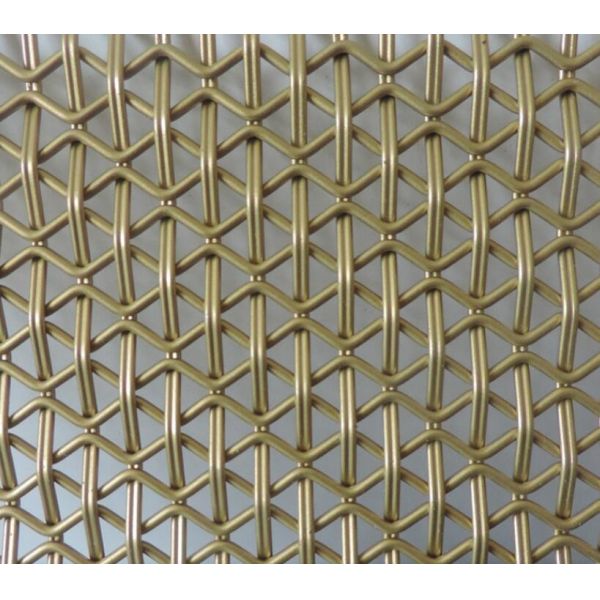 Dutch Weave Decorative Gold Stainless Steel Bar Decorative Metal Curtain