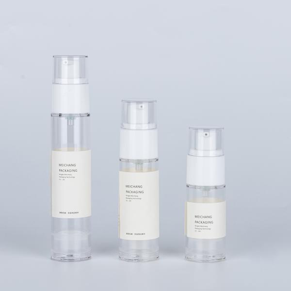 30ml 50ml Lotion Airless Pump Bottle With Child Resistant Reversible Cap (MC-242)
