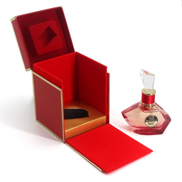 Ladies Elegant Perfume Bottle Eco Friendly Gift Box Packaging Cardboard For Cufflink