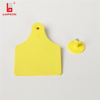 Etiquetas de duas partes 15g 860-960MHz 98mm*73mm inalteráveis do gado da frequência ultraelevada de LAIPSON 0-8m